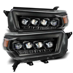 AlphaRex 10-13 Toyota 4Runner NOVA LED Proj Headlights Plank Style Alpha Black w/Seq Signal/DRL - eliteracefab.com