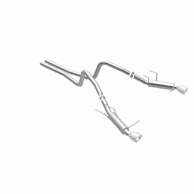 Magnaflow 2014 Ford Mustang V6 3.7L Comp Series Dual Split Rear Polished Stainless C/B Perf Exhaust Magnaflow