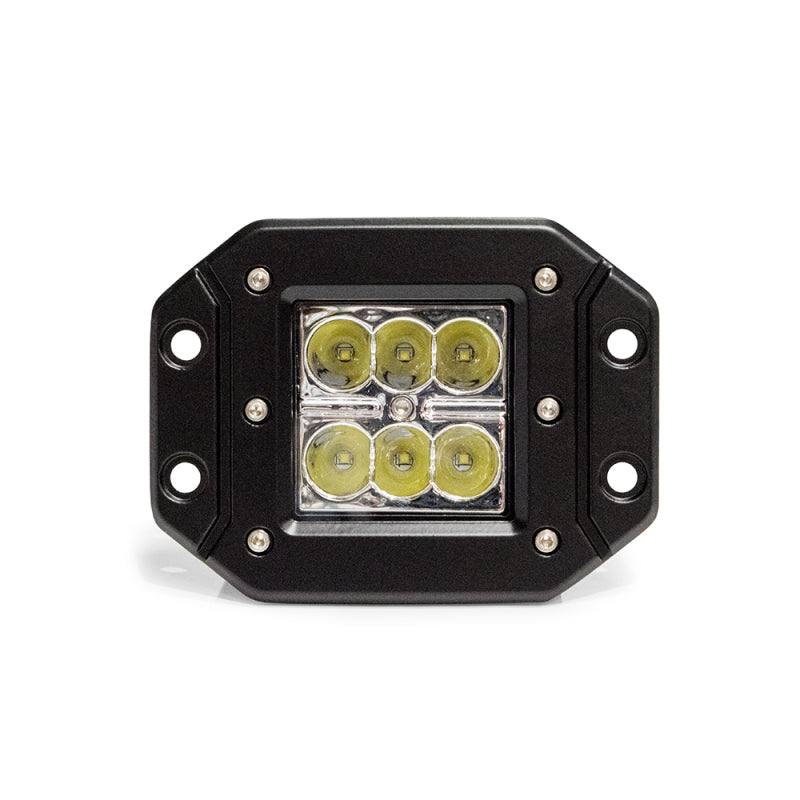 DV8 Offroad 3in Flush Mount LED Lights 20W Flood/Spot 5W Cree - eliteracefab.com