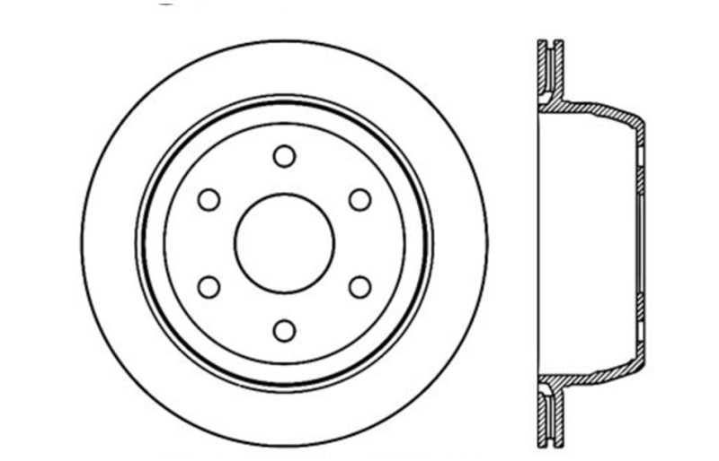 StopTech Slotted & Drilled Sport Brake Rotor Stoptech