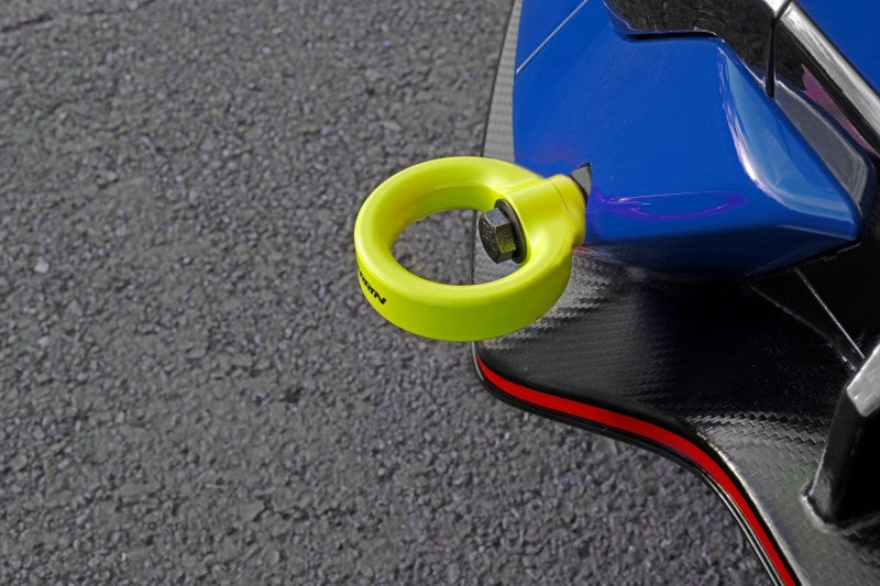 Perrin 10th Gen Civic SI/Type-R/Hatchback Tow Hook Kit (Rear) - Neon Yellow Perrin Performance