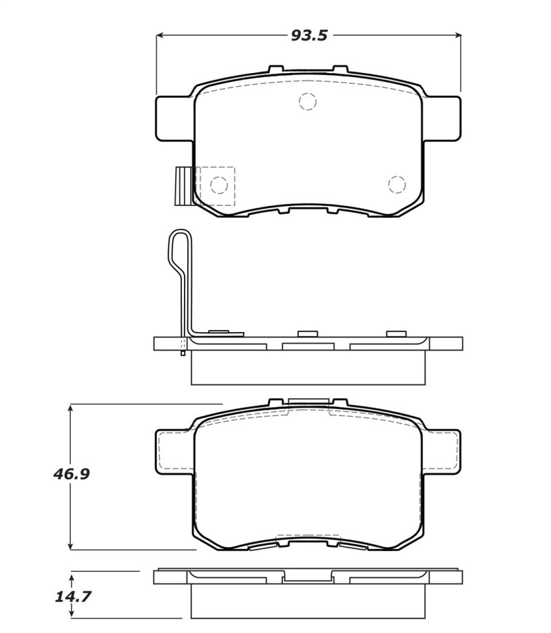 StopTech Performance Touring Brake Pads - eliteracefab.com