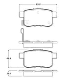 StopTech Premium Ceramic Brake Pads - 308.13360