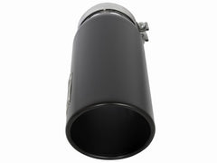 aFe MACHForce XP Cat-Back SS-304 5in Interooled Exhaust Tip 5in In x 6in Outx16inL Bolt-On Right Blk - eliteracefab.com