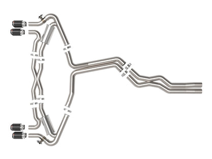 aFe 20-22 Audi RS6 Avant V8 4L (tt) MACH Force-Xp 3in to 2.5in 304 SS Cat-Back Exhaust w/ Carbon Tip aFe