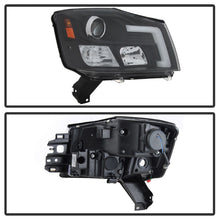 Load image into Gallery viewer, Spyder 04-15 Nissan Titan / 04-07 Nissan Armada V2 Projector Headlights - Black PRO-YD-NTI04-DRL-BK - eliteracefab.com