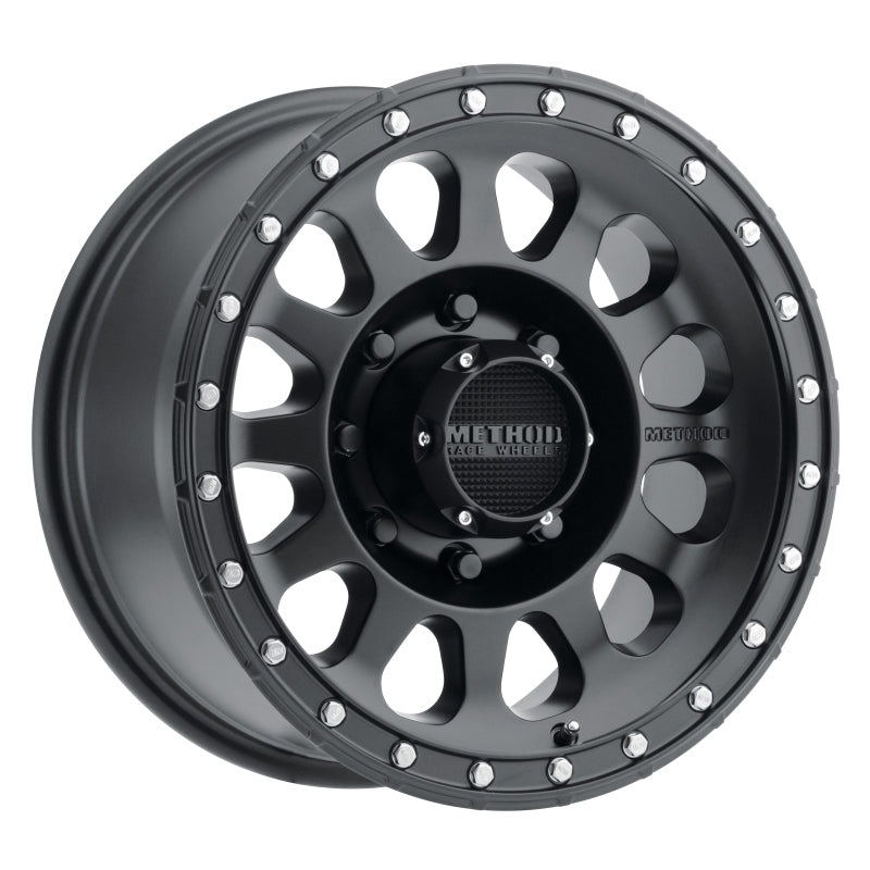 Method MR315 18x9 +18mm Offset 8x6.5 130.81mm CB Matte Black Wheel - eliteracefab.com