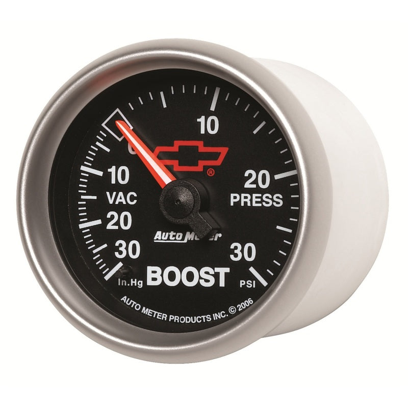 Autometer Sport-Comp II GM 52mm 30 PSI Mechanical Boost Vacumm Gauge 3603-00406