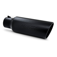 Load image into Gallery viewer, MBRP Universal Tip 6in OD Rolled End 4in Inlet 18in L Black Coated Exhaust Tip - eliteracefab.com