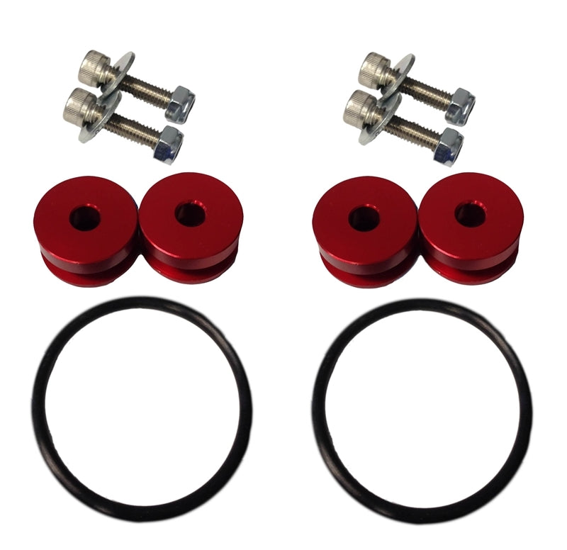 Torque Solution Billet Bumper Quick Release Kit (Red): Universal - eliteracefab.com