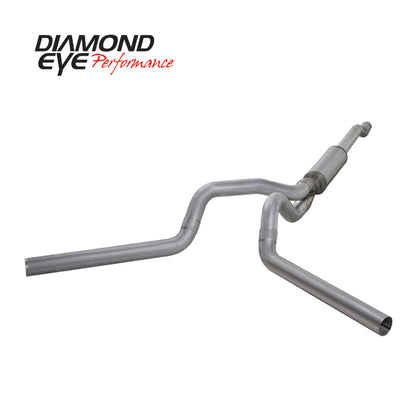 Diamond Eye KIT 4in CB MFLR RPLCMENT PIPE DUAL AL: 03-07 FORD 6.0L F250/F350 Diamond Eye Performance