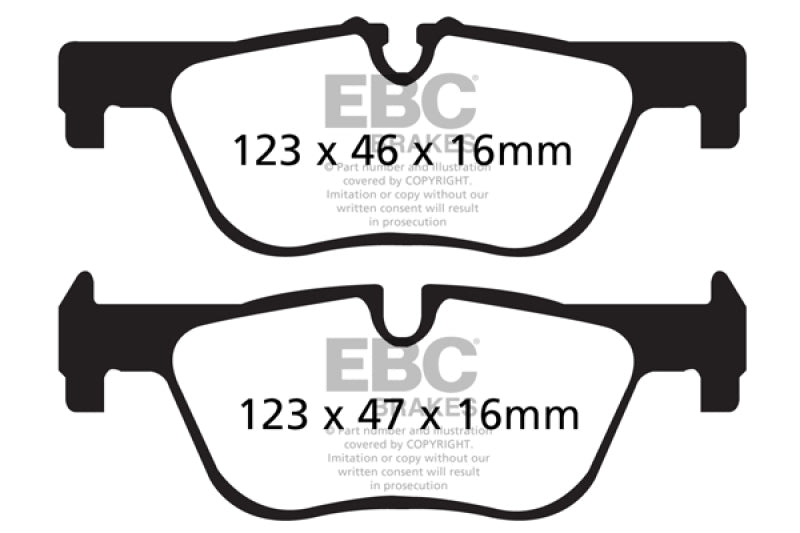 EBC Ultimax2 Rear Brake Pads - UD1613 EBC