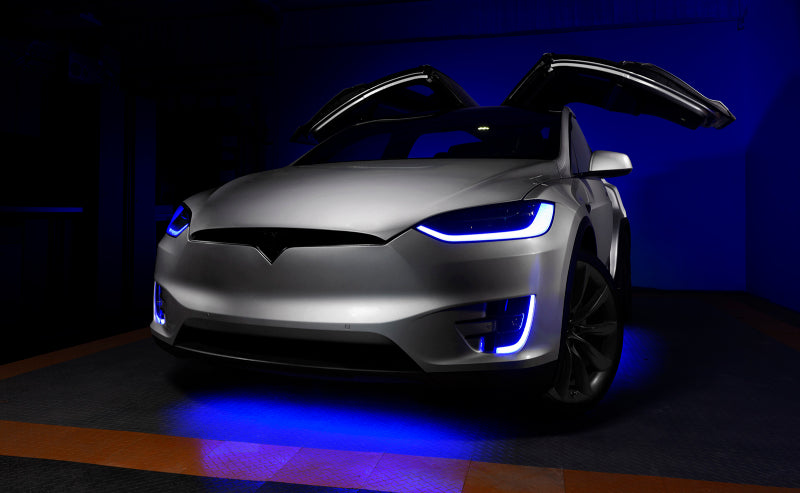 ORACLE Lighting 16-21 Tesla Model X Dynamic ColorSHIFT Headlight & Fog Light DRL Upgrade Kit - eliteracefab.com