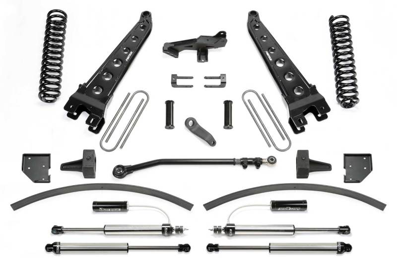 Fabtech 17-21 Ford F250/F350 4WD Diesel 8in Rad Arm Sys w/Coils & Dlss Resi Shks - eliteracefab.com