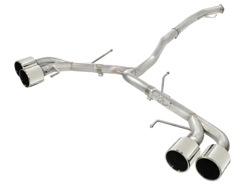aFe Takeda 3in SS Exhaust Cat-Back 09-14 Nissan GTR V6 3.8L Polished Tips aFe