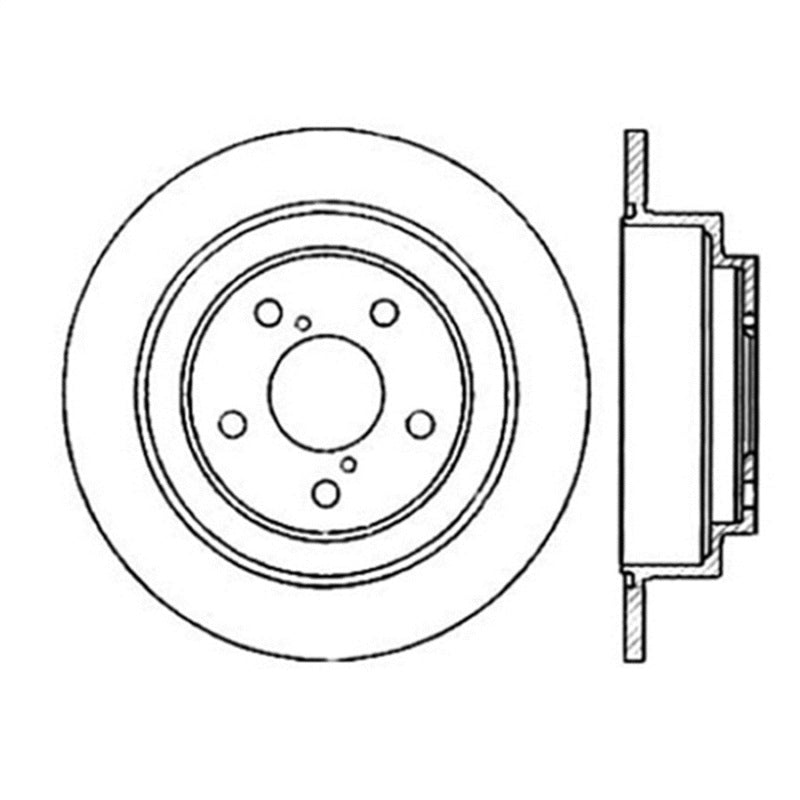 STOPTECH POWER SLOT 02-05 WRX REAR RIGHT SPORTSTOP SLOTTED ROTOR, 126.47011SR - eliteracefab.com