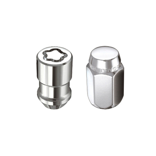McGard 5 Lug Hex Install Kit w/Locks (Cone Seat Nut) M12X1.5 / 13/16 Hex / 1.5in. Length - Chrome - eliteracefab.com