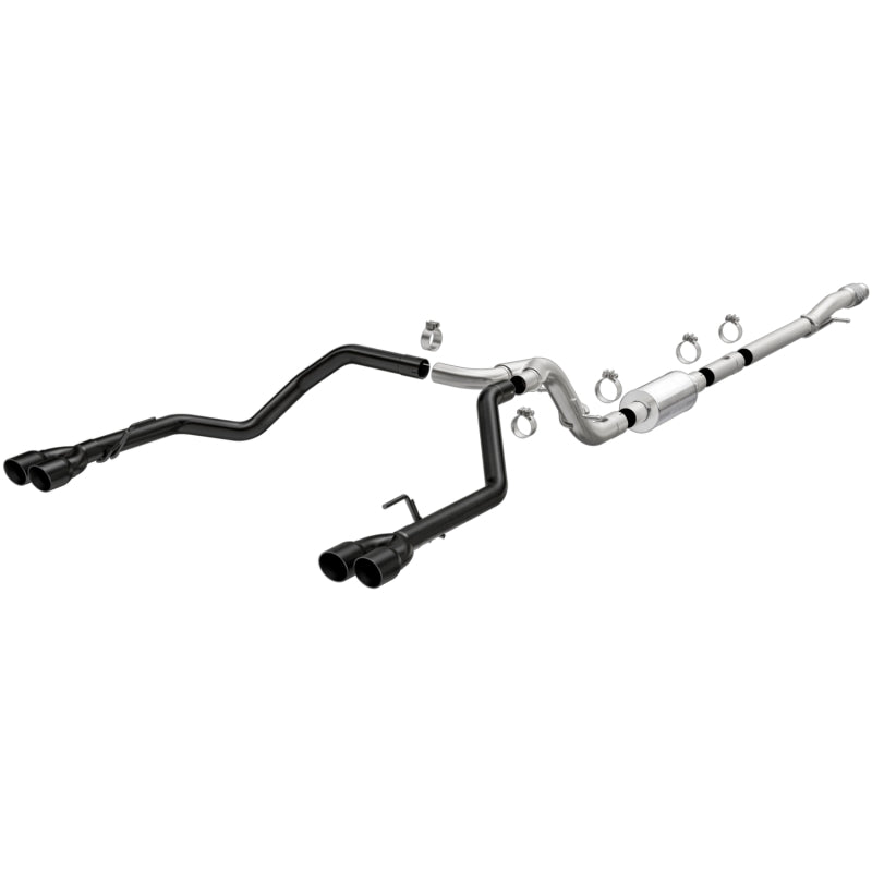 MagnaFlow 2019 Chevy Silverado 1500 V8 5.3L Street Series Quad Split Rear Exhaust w/ Black Tips Magnaflow