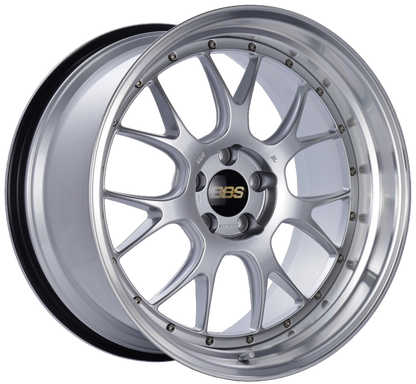 BBS LM-R 20x11 5x114.3 ET20 CB66 Diamond Silver Center Diamond Cut Lip Wheel BBS