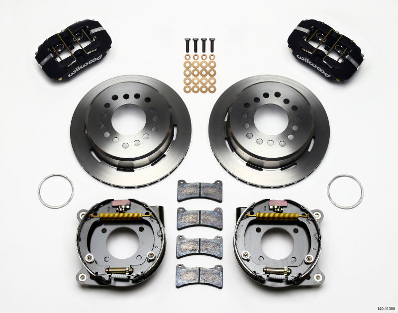 Wilwood Dynapro Low-Profile 11.00in P-Brake Kit Chevy 12 Bolt 2.75in Off w/ C-Clips - eliteracefab.com