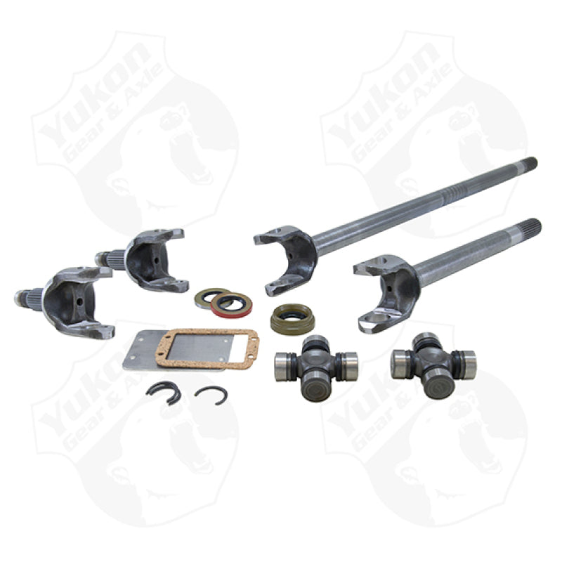 Yukon Gear Front 4340 Chrome-Moly Replacement Axle Kit For 82-86 Dana 30 Jeep CJ Yukon Gear & Axle