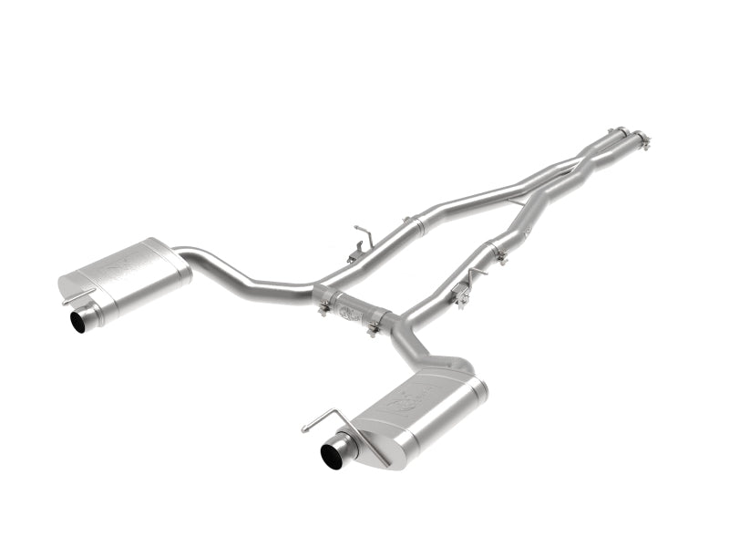 aFe MACH Force-Xp 3in 304 SS Cat-Back Exhaust 15-20 Dodge Charger Hellcat V8-6.2L (sc) / 392 V8-6.4L aFe