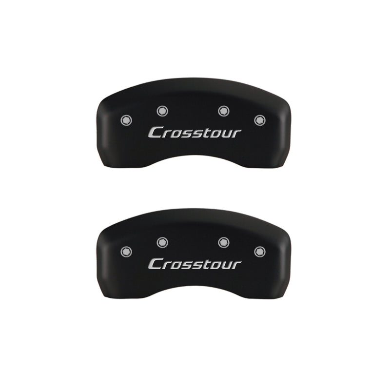 MGP 4 Caliper Covers Engraved Front Honda Engraved Rear Crosstour Red finish silver ch MGP