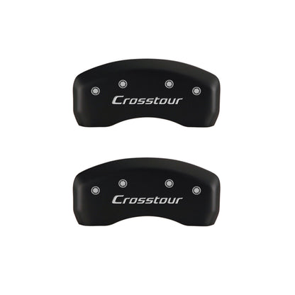 MGP 4 Caliper Covers Engraved Front Honda Engraved Rear Crosstour Red finish silver ch MGP
