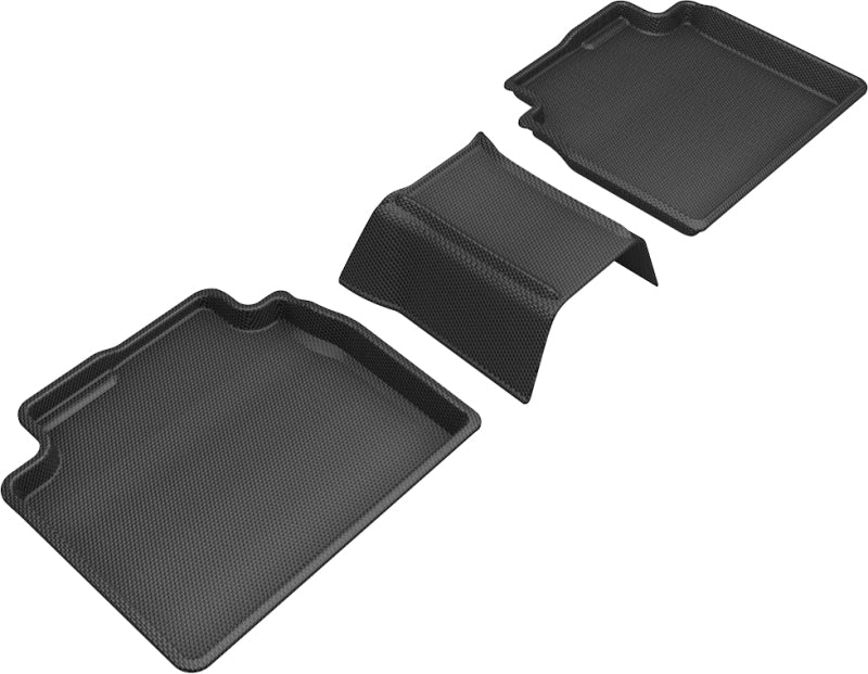 3D MAXpider L1LX06521509 2019-2020 Lexus ES/Avalon Hybrid Kagu 2nd Row Floormats - Black 3D MAXpider