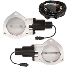 Load image into Gallery viewer, QTP 4in Bolt-On QTEC Dual Electric Cutout Valves - Pair - eliteracefab.com