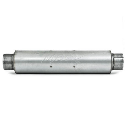 MBRP Universal Quiet Tone Muffler 4in Inlet/Outlet 24in Body 6in Dia 30in Overall Aluminum - eliteracefab.com