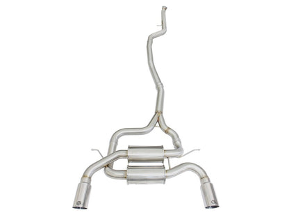 aFe MACHForce XP SS-304 Polish Tip 2.5in Dia Cat Back Exhaust 12-14 BMW 335i (F30) 3.0L (t) aFe