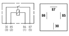 Load image into Gallery viewer, Hella Relay Mini Iso 4 Pole 12V Spst