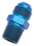 Russell Performance -4 AN to 1/4in NPT Straight Flare to Pipe (Blue)