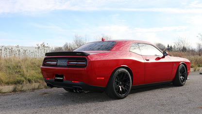 Corsa 15-17 Dodge Challenger Hellcat Dual Rear Exit Extreme Exhaust w/ 3.5in Black Tips - eliteracefab.com