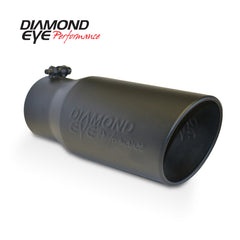 Diamond Eye TIP 5in-6inX12in BOLT-ON ROLLED ANGLE 15 ANGLE CUT DIAMOND EYE BLACK POWDERCOAT - eliteracefab.com