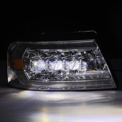 AlphaRex 880129 04-08 Ford F150 / 06-08 Lincoln Mark LT NOVA LED Proj Headlights Chrome w/Activ Light/Seq