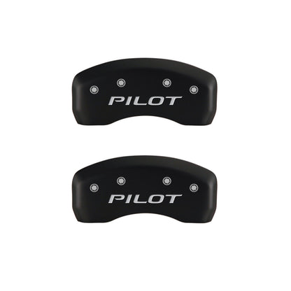 MGP 4 Caliper Covers Engraved Front Honda Engraved Rear Pilot/2016 Red finish silver ch MGP