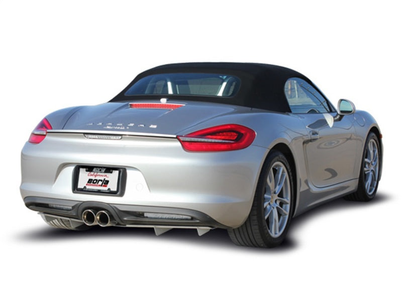 Borla 14-15 Porsche Cayman/Boxster (981) RWD 2Dr Dual Center Rear Exit Catback 4in Tip Exhaust Sys - eliteracefab.com