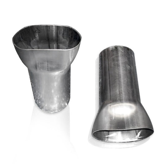 Stainless Works 2 Way Collector - 1 3/4in Inlets 2 1/2in Single Outlet Stainless Works