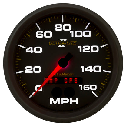 Autometer Ultra-Lite II 5in 0-140MPH In-Dash Electronic GPS Programmable Speedometer 4981