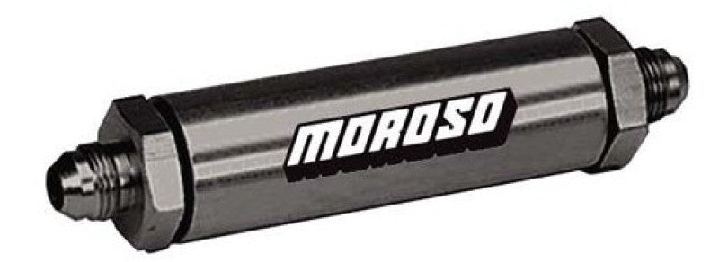 Moroso Oil Filter - In Line Screened -10An - Aluminum