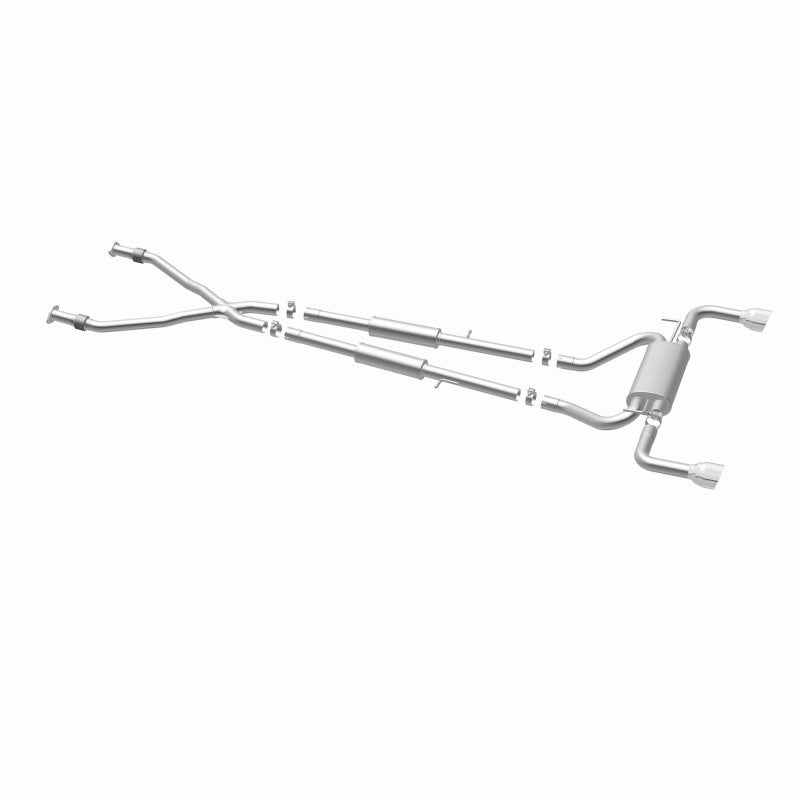 MagnaFlow 14 Infiniti Q50 V6 3.7L Cat-Back Polished Stainless Tips Dual Split Rear Exit Exhaust Magnaflow