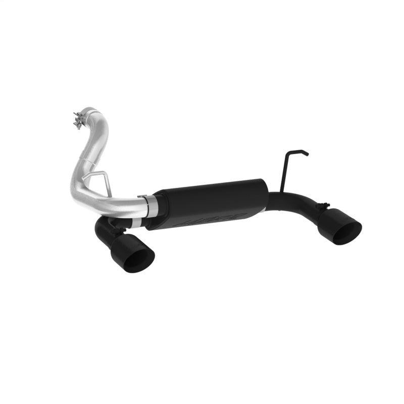 MBRP 2018+ Jeep Wrangler (JL) 3.6L V6 Dual Rear Exit Axle Back BLK Exhaust System - eliteracefab.com