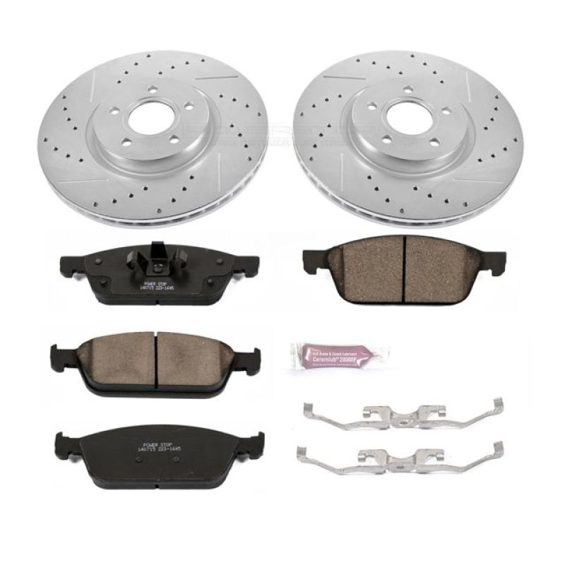 Power Stop 13-19 Ford Escape Front Z23 Evolution Sport Brake Kit - eliteracefab.com