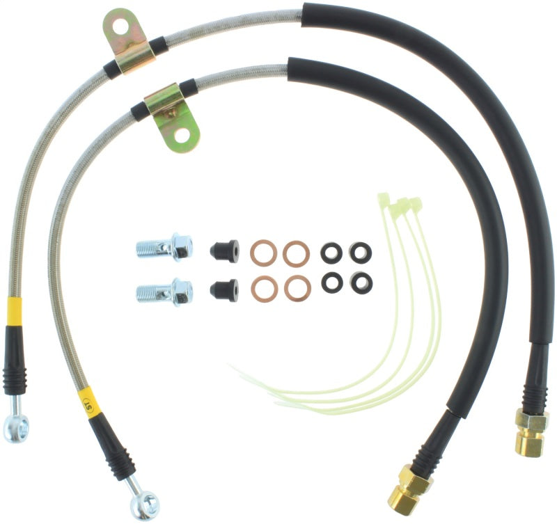 StopTech Stainless Steel Front Brake Lines 12-14 Ford Raptor - eliteracefab.com