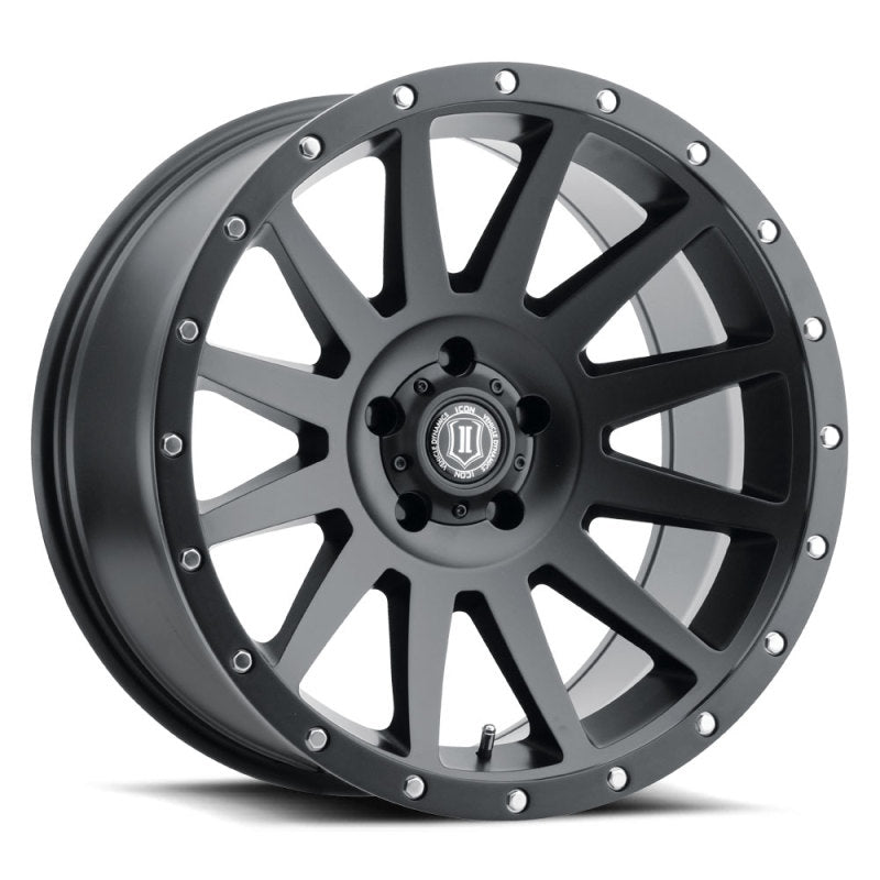 ICON Compression 20x10 5x5 -12mm Offset 5in BS 71.5mm Bore Satin Black Wheel - eliteracefab.com