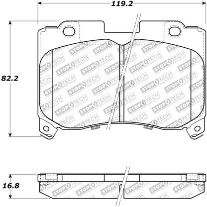 StopTech Performance 5/93-98 Toyota Supra Turbo Front Brake Pads - eliteracefab.com