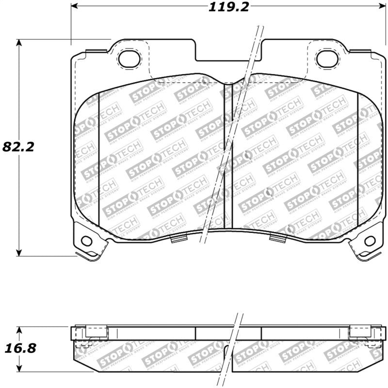 StopTech Performance 5/93-98 Toyota Supra Turbo Front Brake Pads - eliteracefab.com