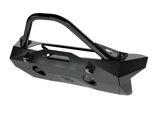 ICON 2018+ Jeep Wrangler JL / 2020+ Jeep Gladiator JT Pro Recessed Impact Front Bumper w/Bar & Tabs ICON